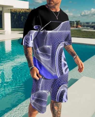 تيشيرت رجالي شورت صيفي