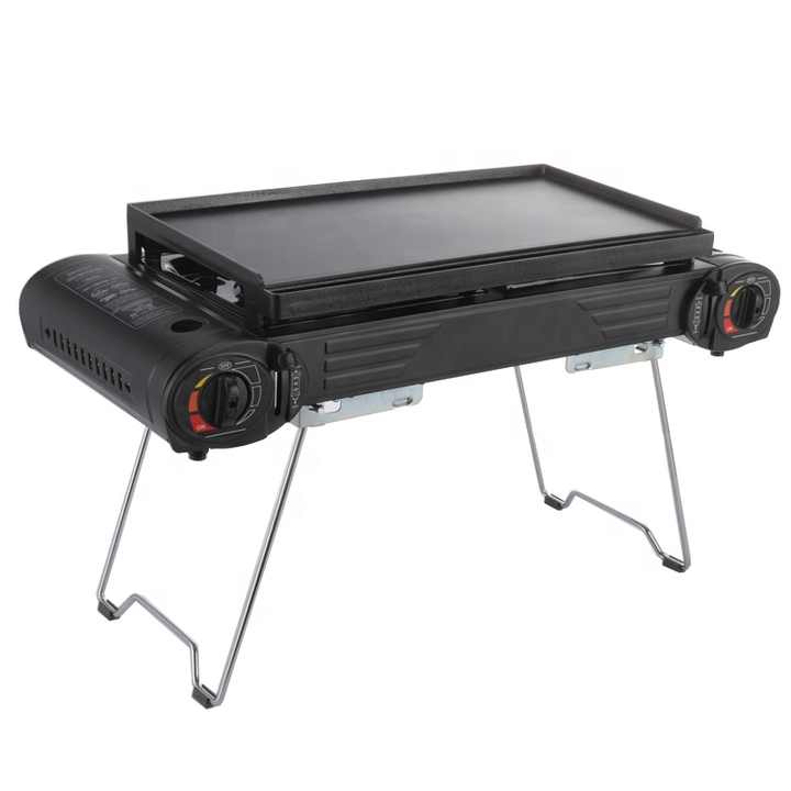 موقد غاز محمول عالي الجودة قابل للطي . High quality portable folding gas stove