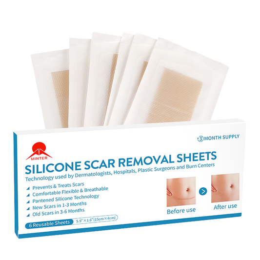 شريط من السيليكون لازالة آثار حب الشباب, يمكن  .  Silicone strip for removing acne scars,