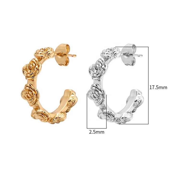 Stainless Steel Hoop Earrings 