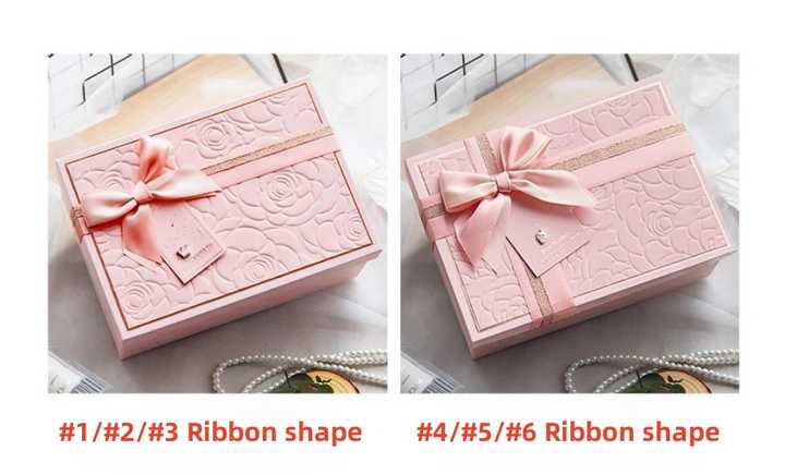 One box with card and large raffia box for Mother's Day. 