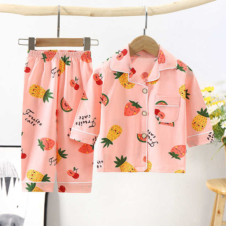 New Cotton Baby Pajamas Set Cartoon 