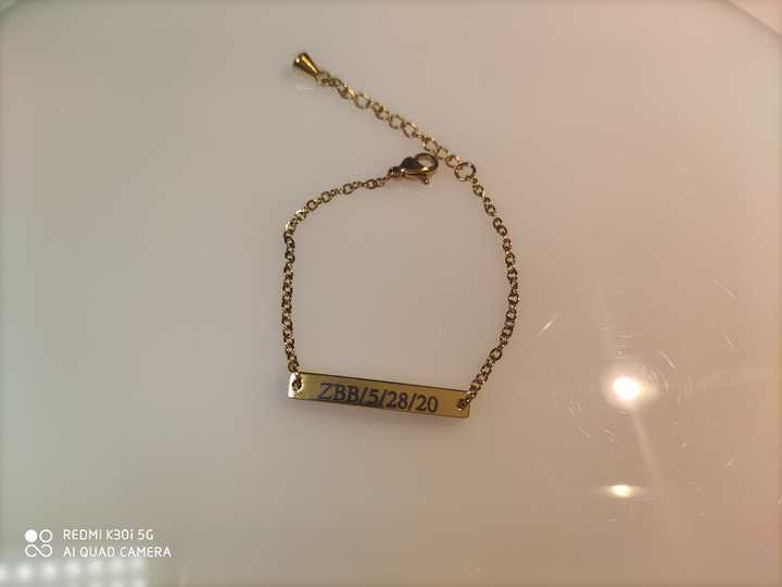 اكسسوارات أطفال سوار مخصص للأطفال مطلي بالذهب