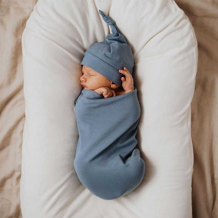 Newborns Photo Prop and Photography - Stretchy Bamboo Sleeping Bag for Babies 