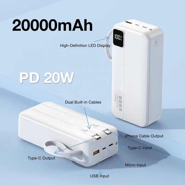 Magnetic portable battery. 