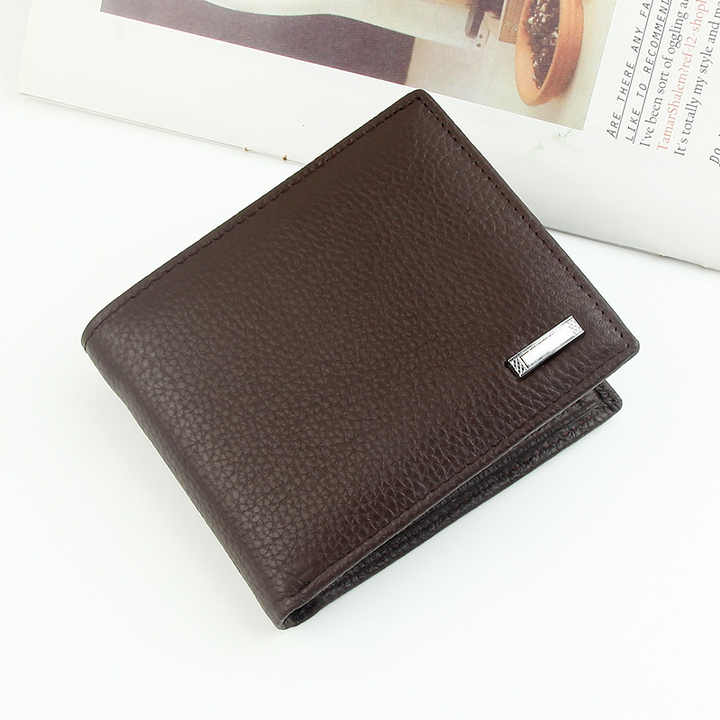 Men's Genuine Leather Wallet Large Capacity with ID Card 