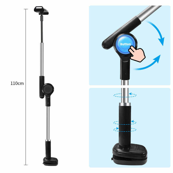 Adjustable Long Shelf Table, Portable Desktop, Anti-slip, 