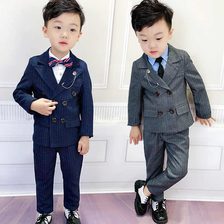 Boys Fashion Blazer Suit for Kids Wedding Flower Boys 