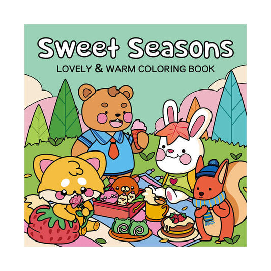 Cross-Border Sweet Four Seasons Coloring Book 