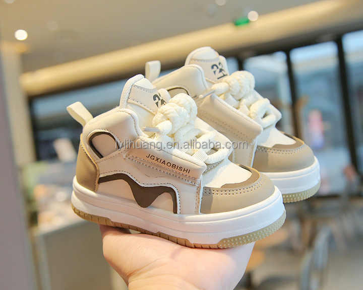 Autumn Children's Sneakers for Boys Casual Shoes for Girls High Top Boys' Boots 