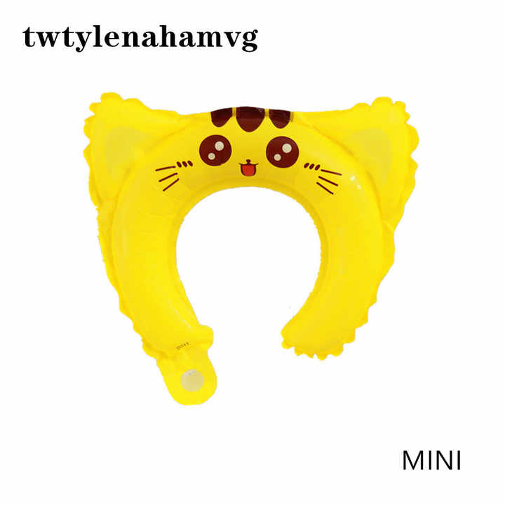 Children's accessories: yellow and white metallic balloon hair accessories 