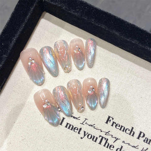 Clear Spring Acrylic Nails 
