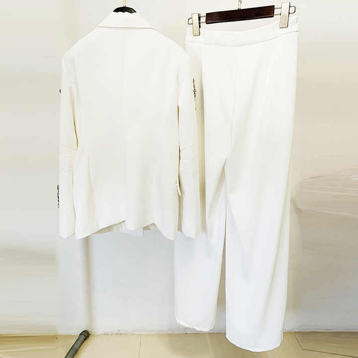 Long sleeve blazer and long pants set 