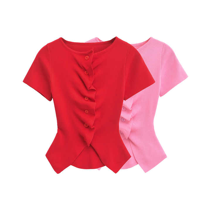 Short sleeves, elegant blouses 