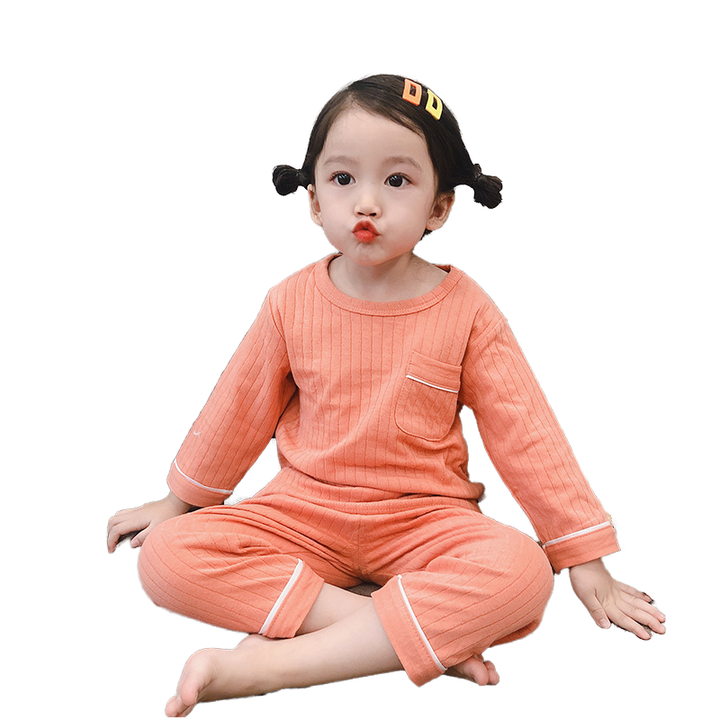 طقم بيجامة كم طويل