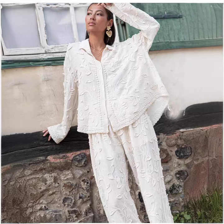 Silk shirt set
