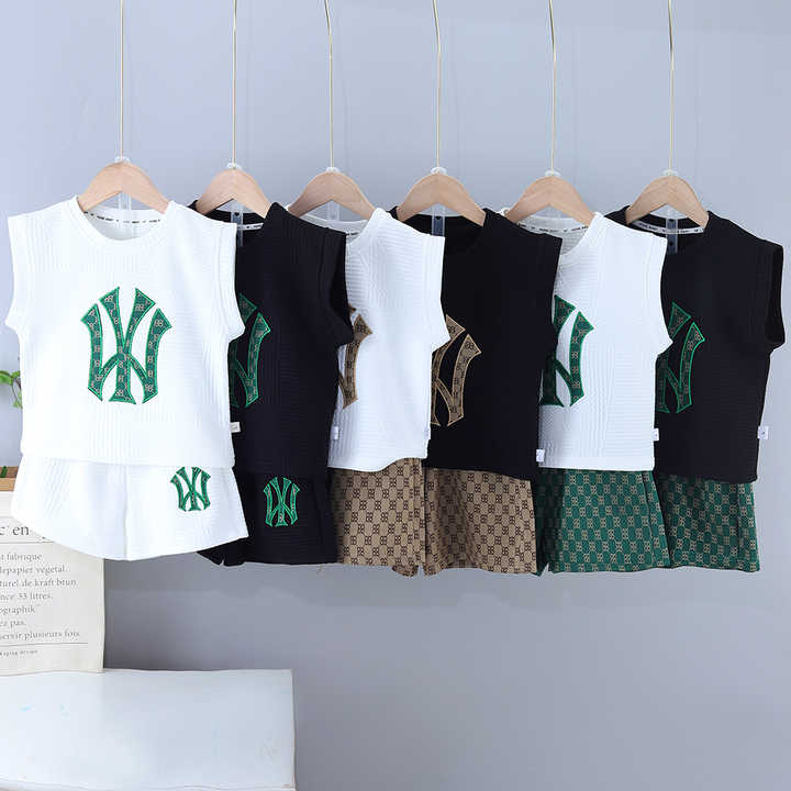 Boys' summer sportswear, short T-shirt and shorts 