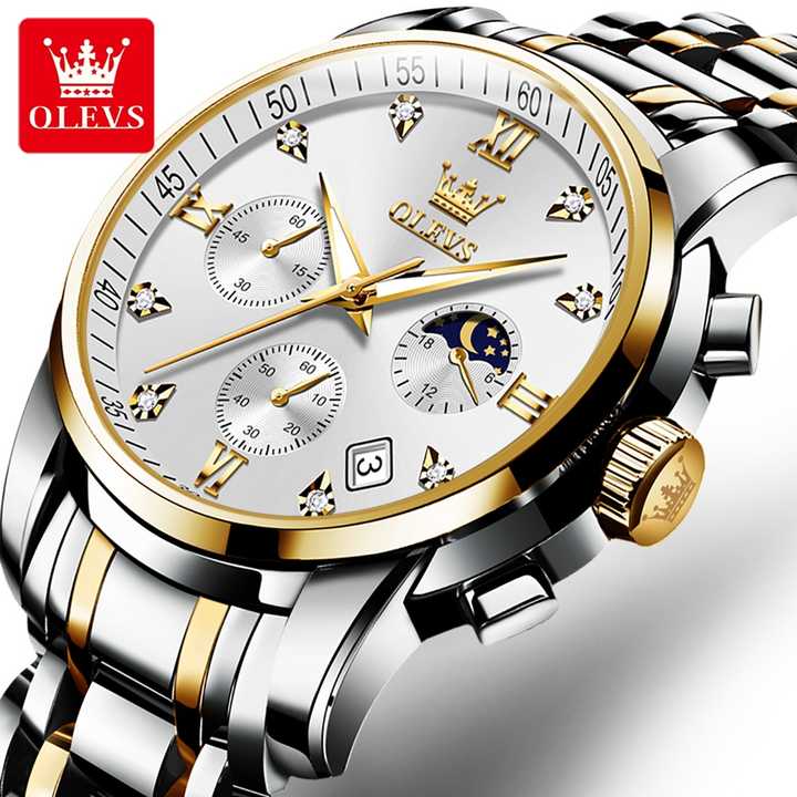 Men's Diamond Waterproof Quartz Watch 