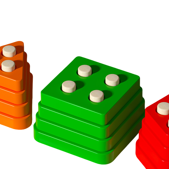 Wooden Color Recognition Puzzles, Suitable for Children. 