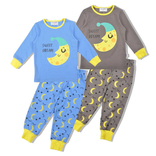 Long-sleeved cotton children's pajamas