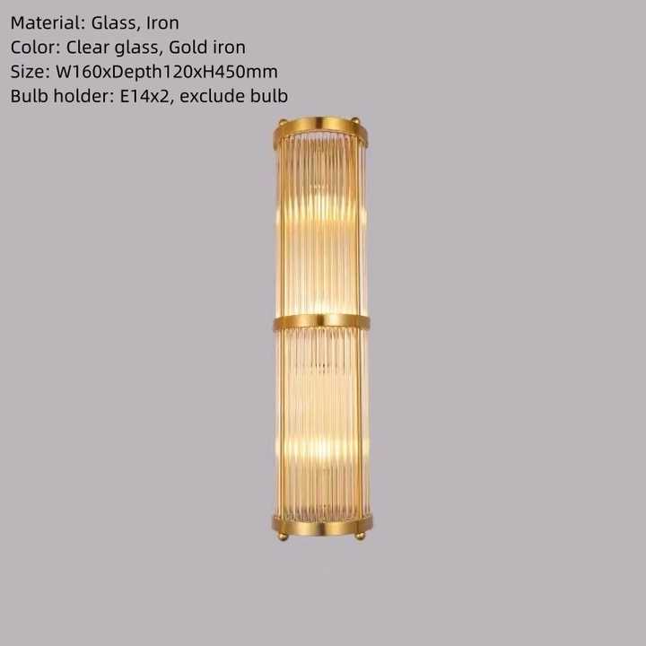 Modern glass wall lamp 
