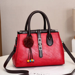 Elegant Women's Large Capacity Crocodile Pattern Handbag 