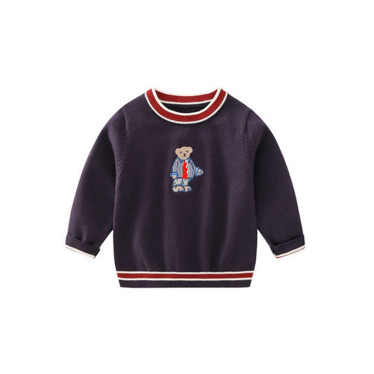 Newborn baby boy knitted sweater 