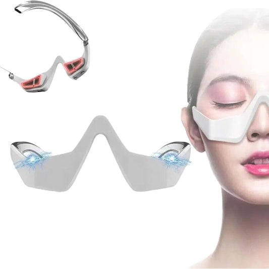Heating &amp; Cooling Eye Mask Wrinkle Remover - Rechargeable Eye Massager 