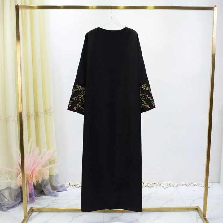 Colorful open abaya 