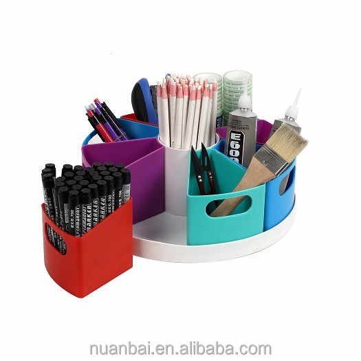 Create a space storage center, rotating turntable, office storage basket, educational storage organizer, craft organizer 