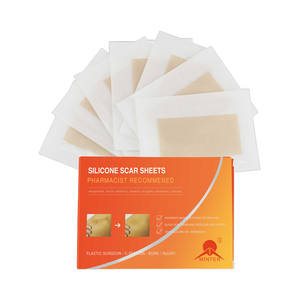 اسعافات اوليه ورقة وسادات جل سيليكون طبية للندوب الجدرة