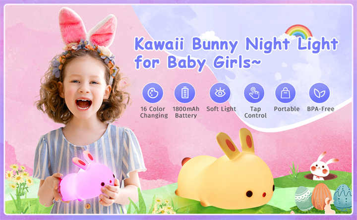 cute little bunny lamp 