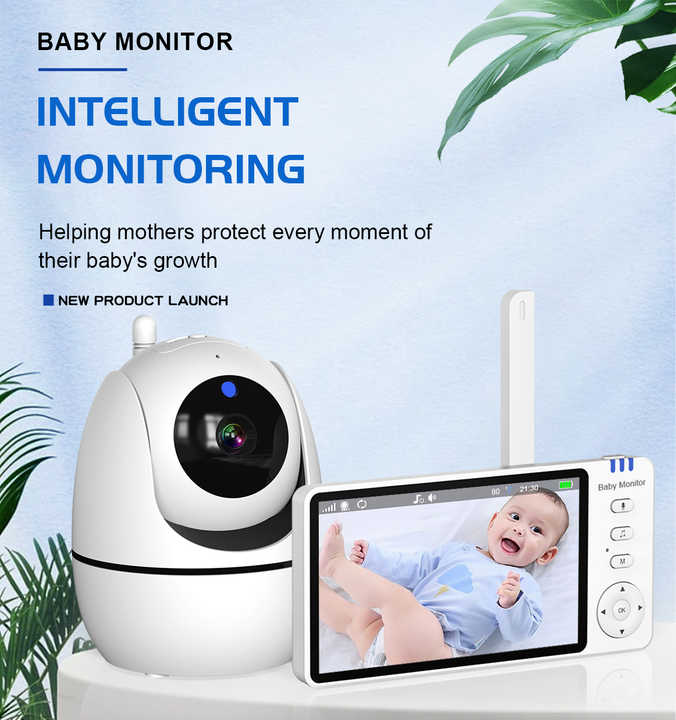 ABM501 5-Inch 1080p Wireless Video Baby Monitor PTZ. 