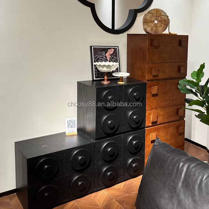 Traditional solid wood multi-functional sideboard, 