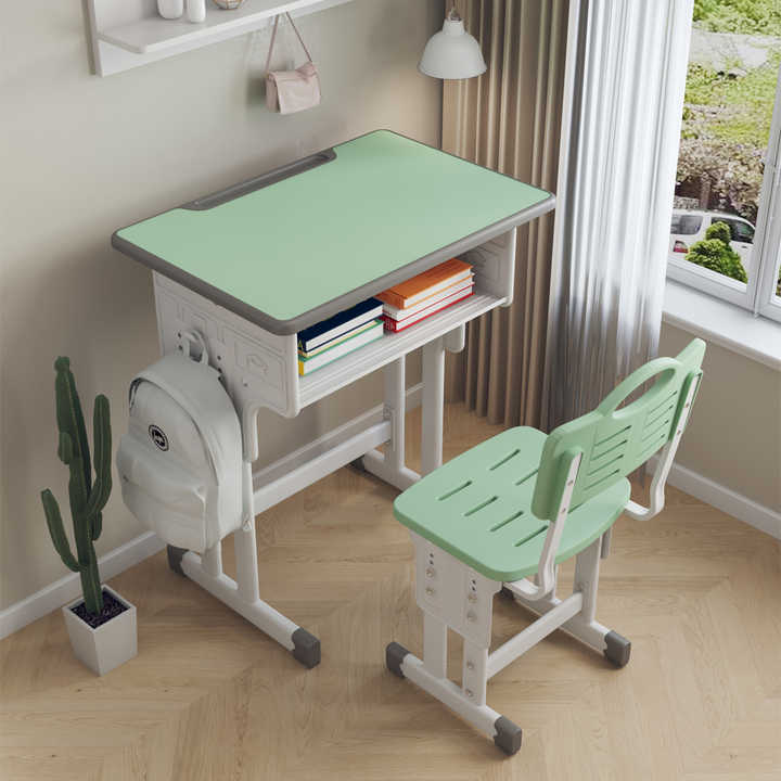 Height Adjustable Kids Study Table and Chair 