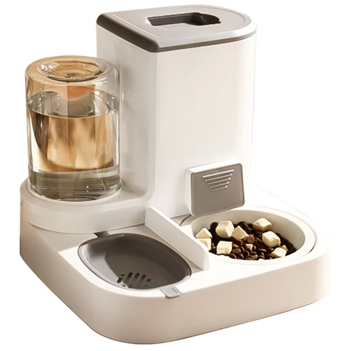 Multi-functional intelligent automatic feeding device in different colors. - Bowls and feeders 