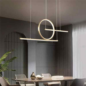 Hanging lamp installation room 