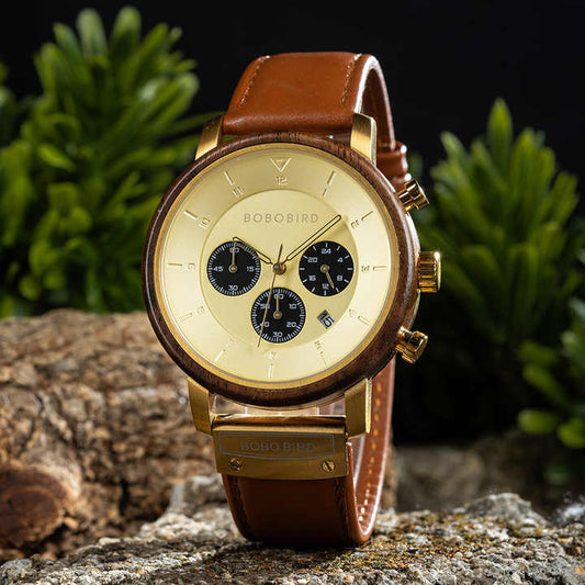 Classic Christmas Gift Wholesale Japan Movement Leather 