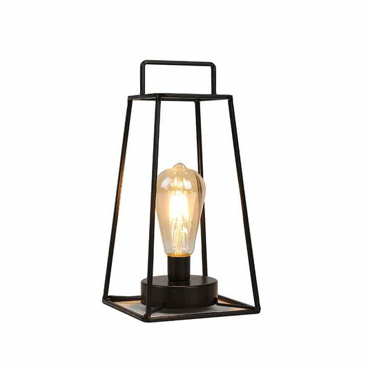 Modern simple small square night lamp iron study table 