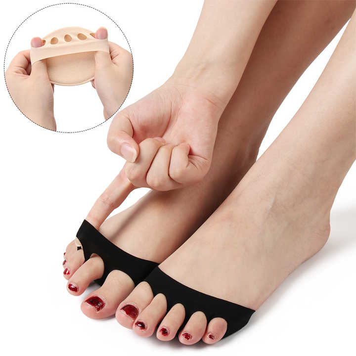 Pain Care Absorbs Shock Socks Toe Pad Women's Shoes with Heel Toe Cushion 