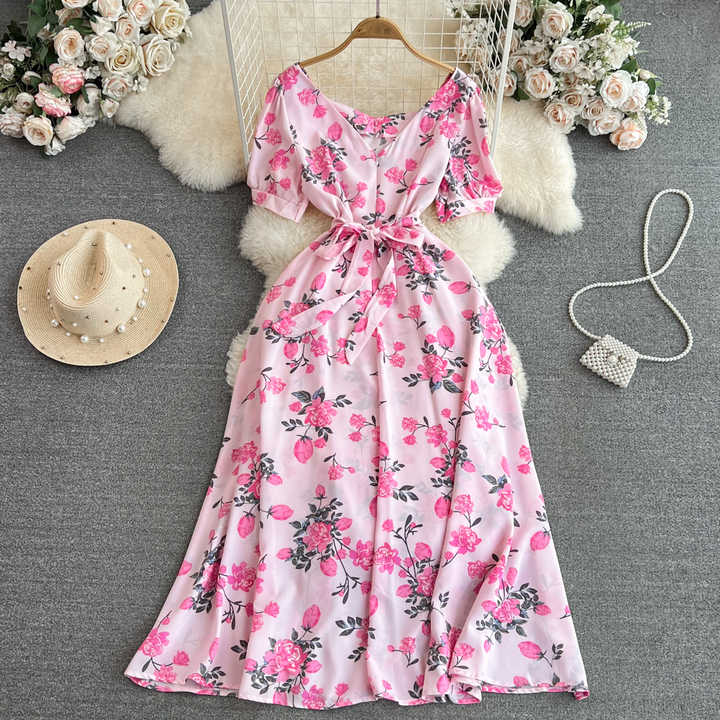 Elegant French women's dress 