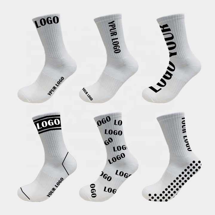 تصميم مخصص الجوارب مضلع كرة السلة الخاص بك عادي أبيض شعار رياضي تخصيص الجوارب Custom Design Your Own Ribbed Basketball Socks Plain White Sports Logo Custom Socks