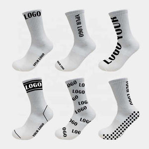 تصميم مخصص الجوارب مضلع كرة السلة الخاص بك عادي أبيض شعار رياضي تخصيص الجوارب Custom Design Your Own Ribbed Basketball Socks Plain White Sports Logo Custom Socks