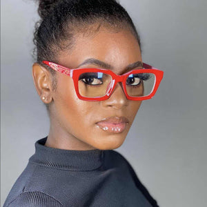 New Square Glasses Frame Flat Mirro 