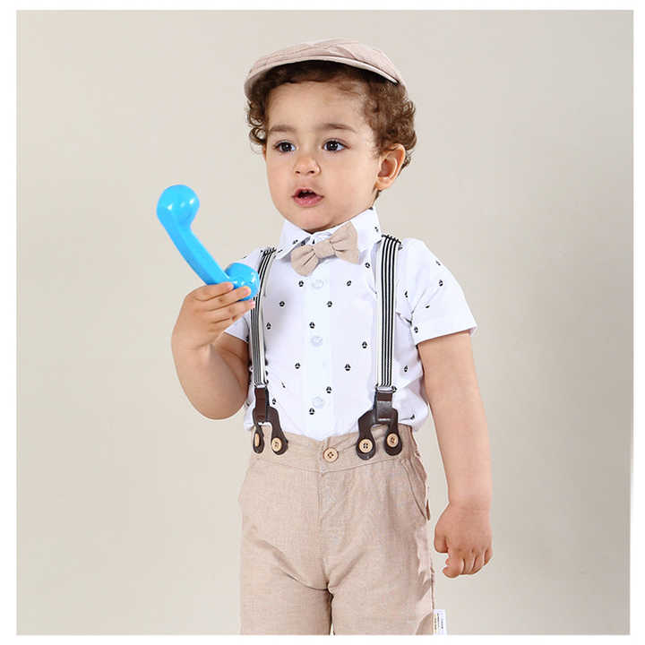 Formal suits for little boys with hat 