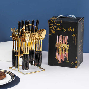 طقم أدوات مائدة من الفولاذ المقاوم للصدأ ,Stainless Steel Cutlery Set
