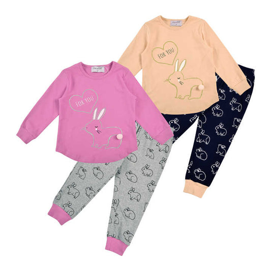 Girls' long-sleeved nightgowns 