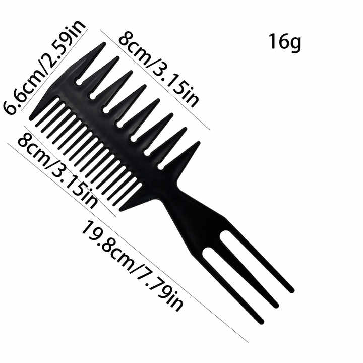 Slicked Hair Comb Styling Set Tail Combs 