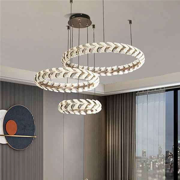 Two-circle lamp with three 