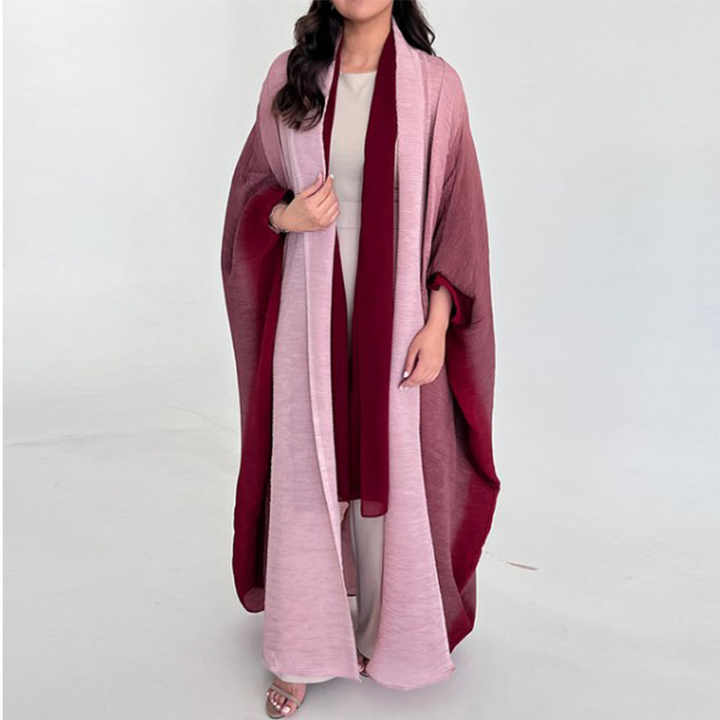 Miyake colorful abaya 